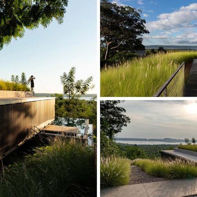 the-green-roof-on-this-home-has-tall-grasses-surrounding-a-seating-area