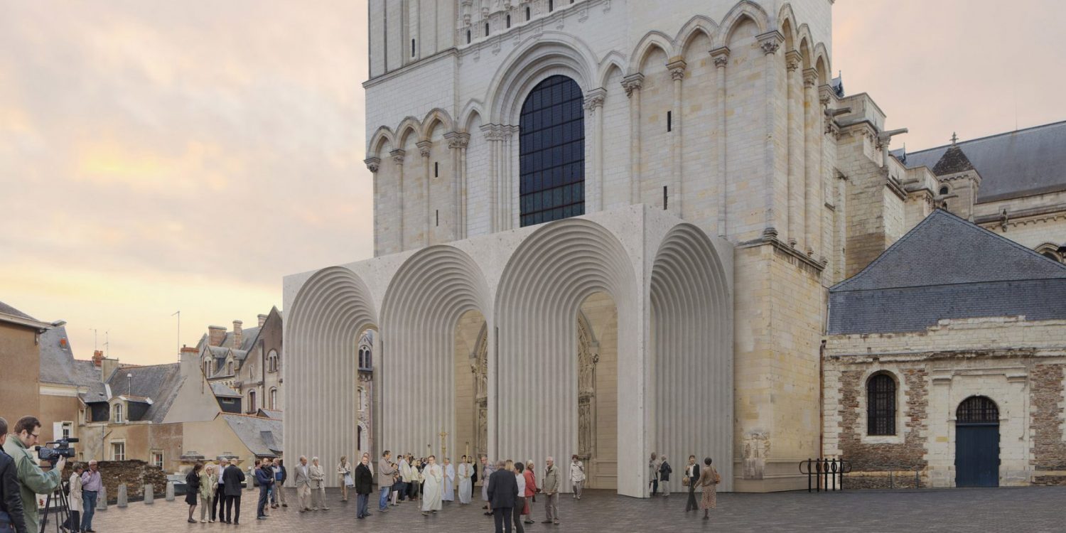 in-france,-kengo-kuma-architects-adds-beautiful-arches-to-the-gothic-angers-cathedral-–