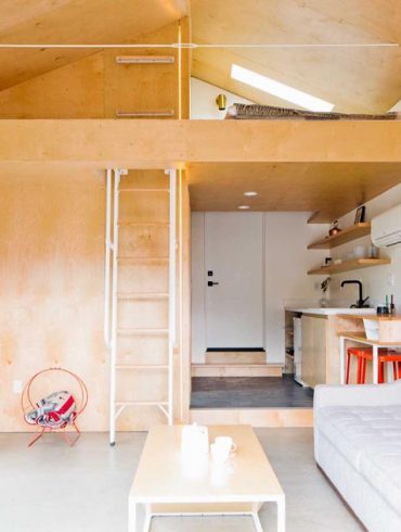 this-garage-was-converted-to-include-a-loft-bedroom,-kitchen,-and-bathroom