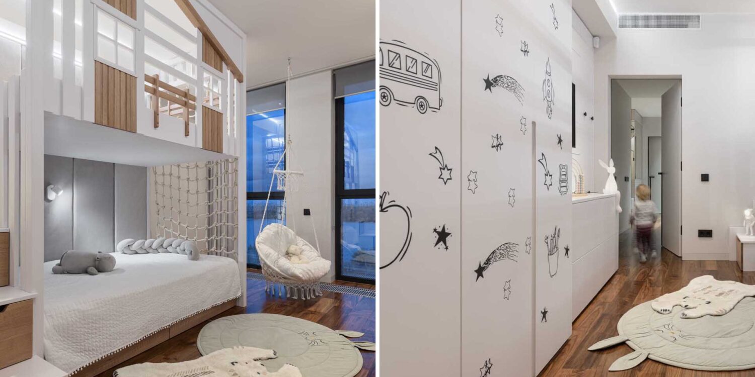 a-loft-play-area-was-designed-for-this-kids-bedroom-inside-an-apartment-with-high-ceilings