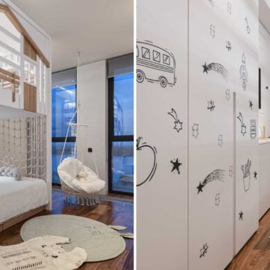 a-loft-play-area-was-designed-for-this-kids-bedroom-inside-an-apartment-with-high-ceilings