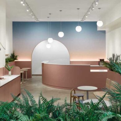 soft-colors-were-used-to-design-a-relaxed-atmosphere-for-this-cafe