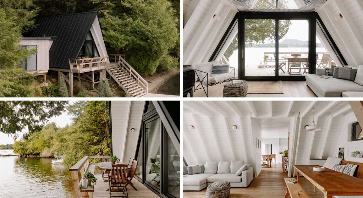 this-secluded-a-frame-cabin-was-given-a-contemporary-design-update