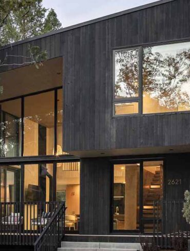 dark-vertical-wood-siding-was-chosen-as-the-primary-exterior-cladding-to-“camouflage”-this-cabin