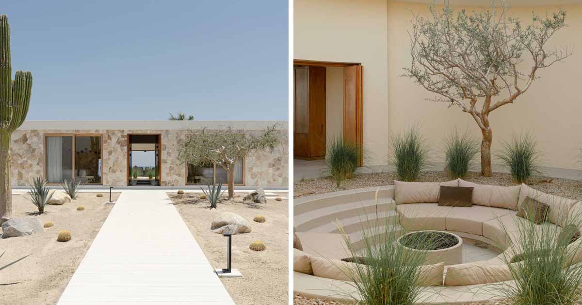 a-stone-covered-home-that-surrounds-a-central-courtyard-with-sunken-seating